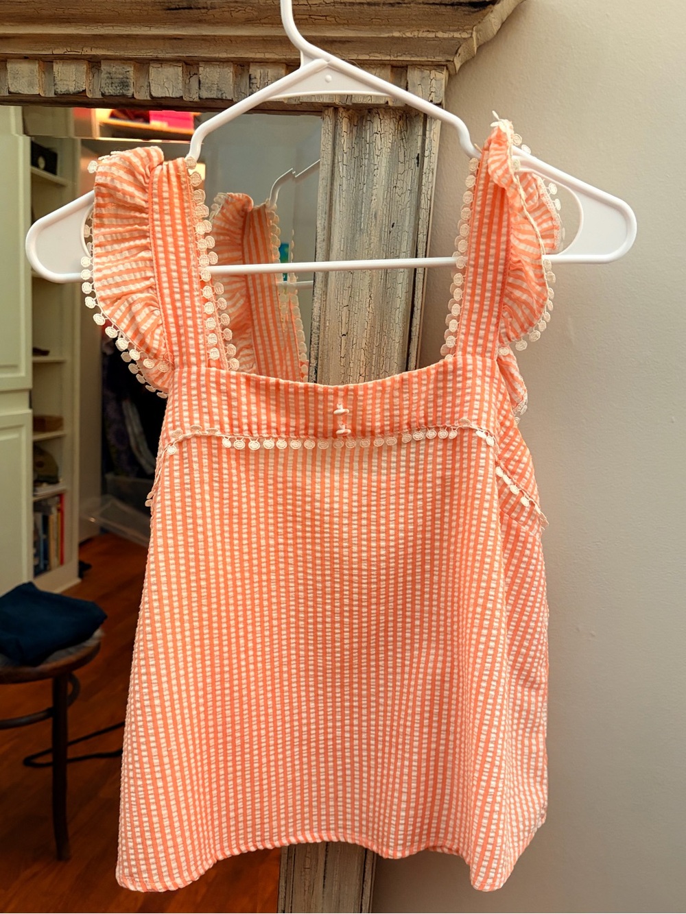 Peach Babydoll Boutique Top